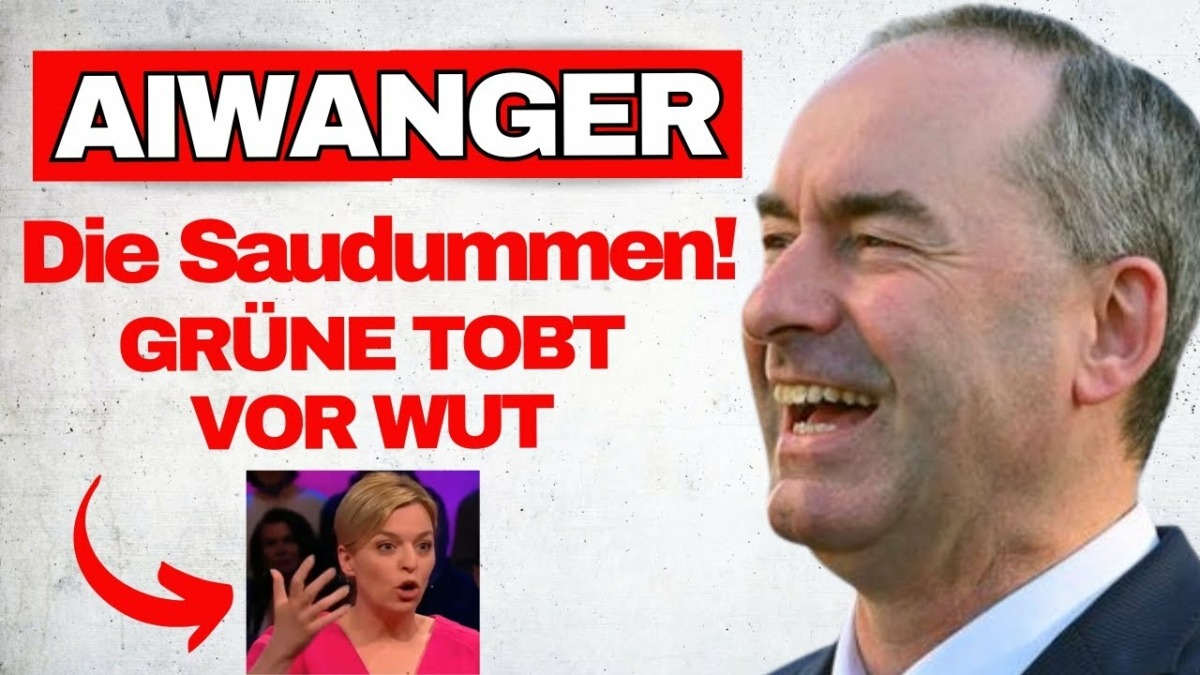 EKLAT: Aiwangers vernichtende Klatsche an die Grünen!