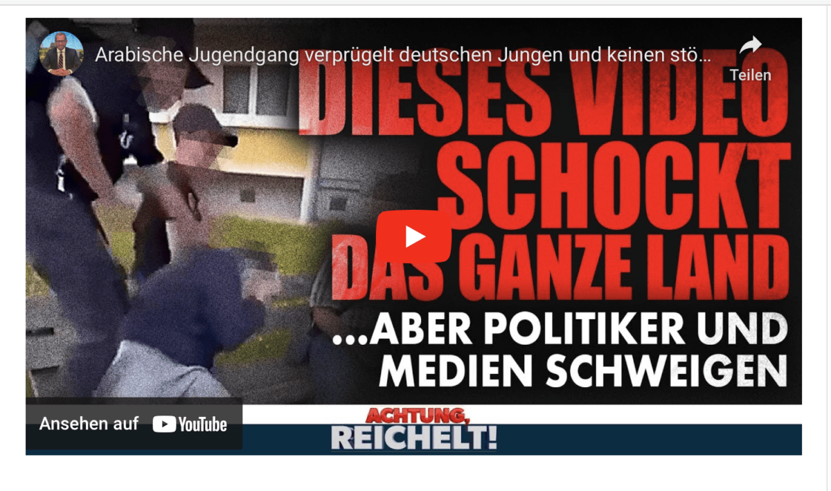 Arabische Jugendgang verprügelt deutschen Jungen und keinen stört’s |Achtung, Reichelt! vom 21.06.24
