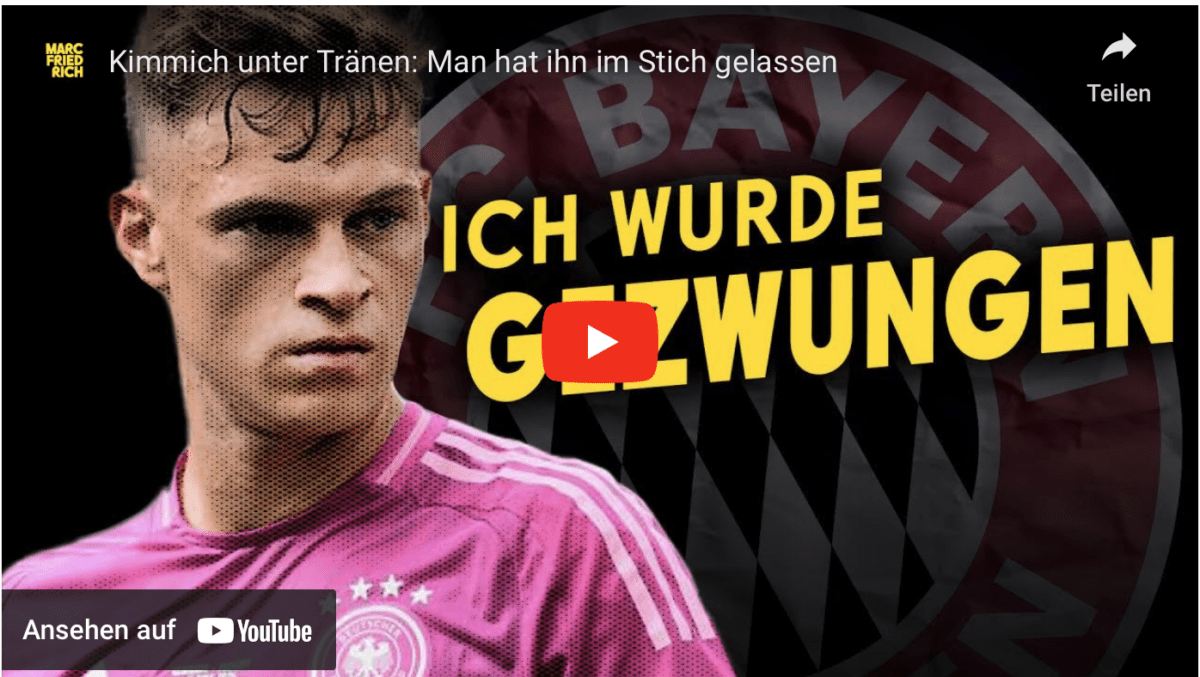 Kimmich unter Tränen: Man hat ihn im Stich gelassen!