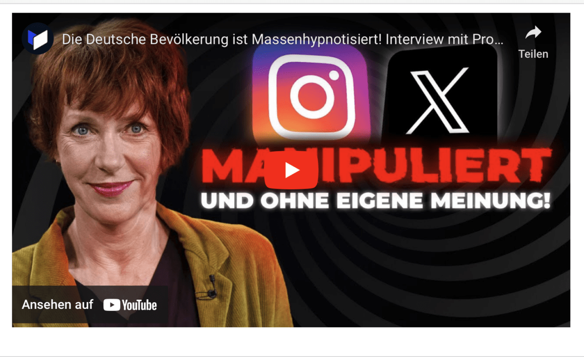 Die Deutsche Bevölkerung ist Massenhypnotisiert! Interview mit Prof. Dr. Guérot