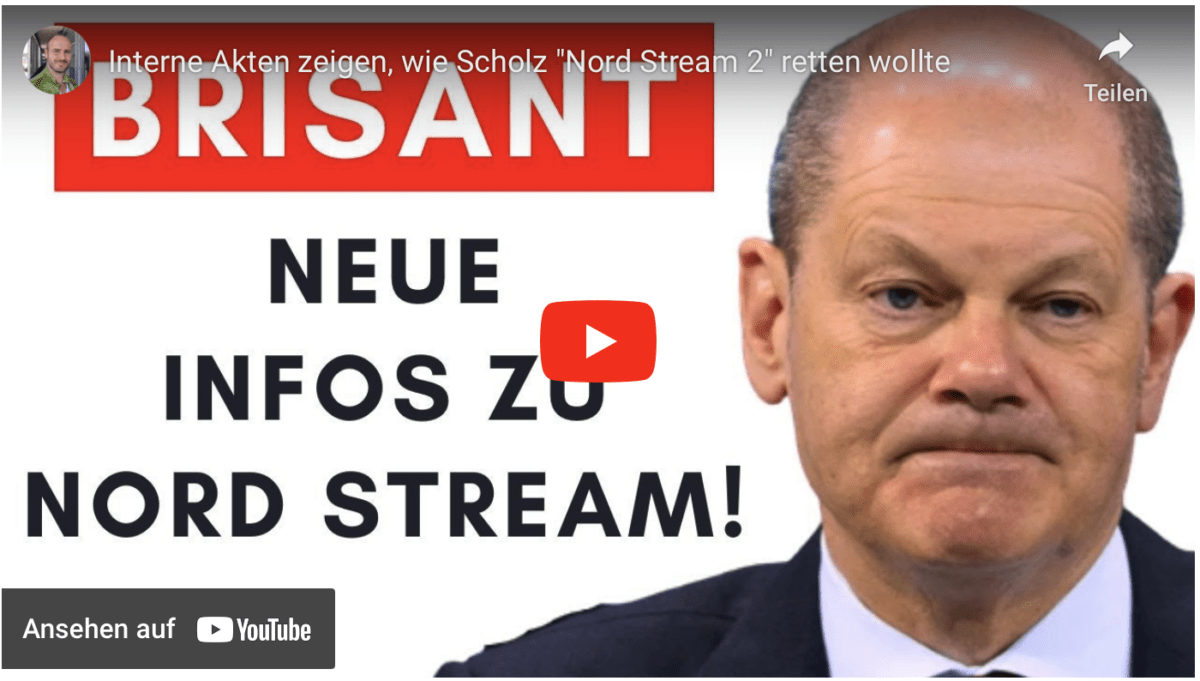 Interne Akten zeigen, wie Scholz „Nord Stream 2“ retten wollte!