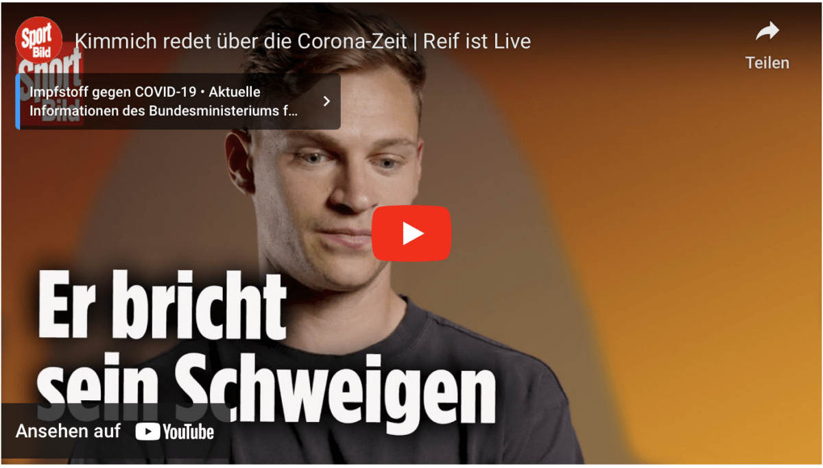 Kimmich redet über die Corona-Zeit | Reif ist Live