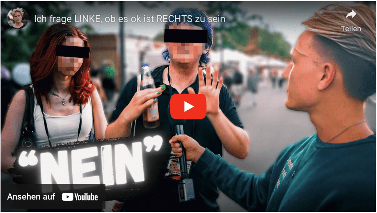 Ich frage LINKE, ob es ok ist RECHTS zu sein?