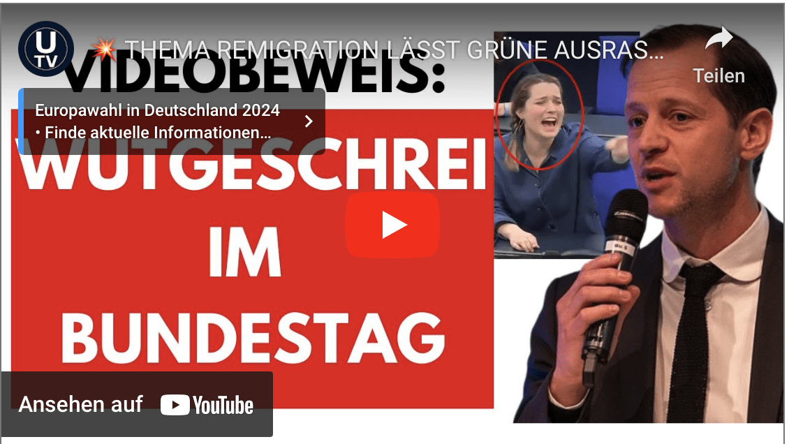 THEMA REMIGRATION LÄSST GRÜNE AUSRASTEN!