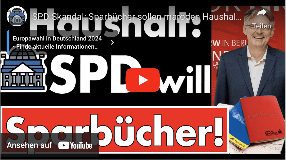 SPD-Skandal: Sparbücher sollen maroden Haushalt retten! Exit: 30 FDP Abgeordnete drohen Ausstieg an!