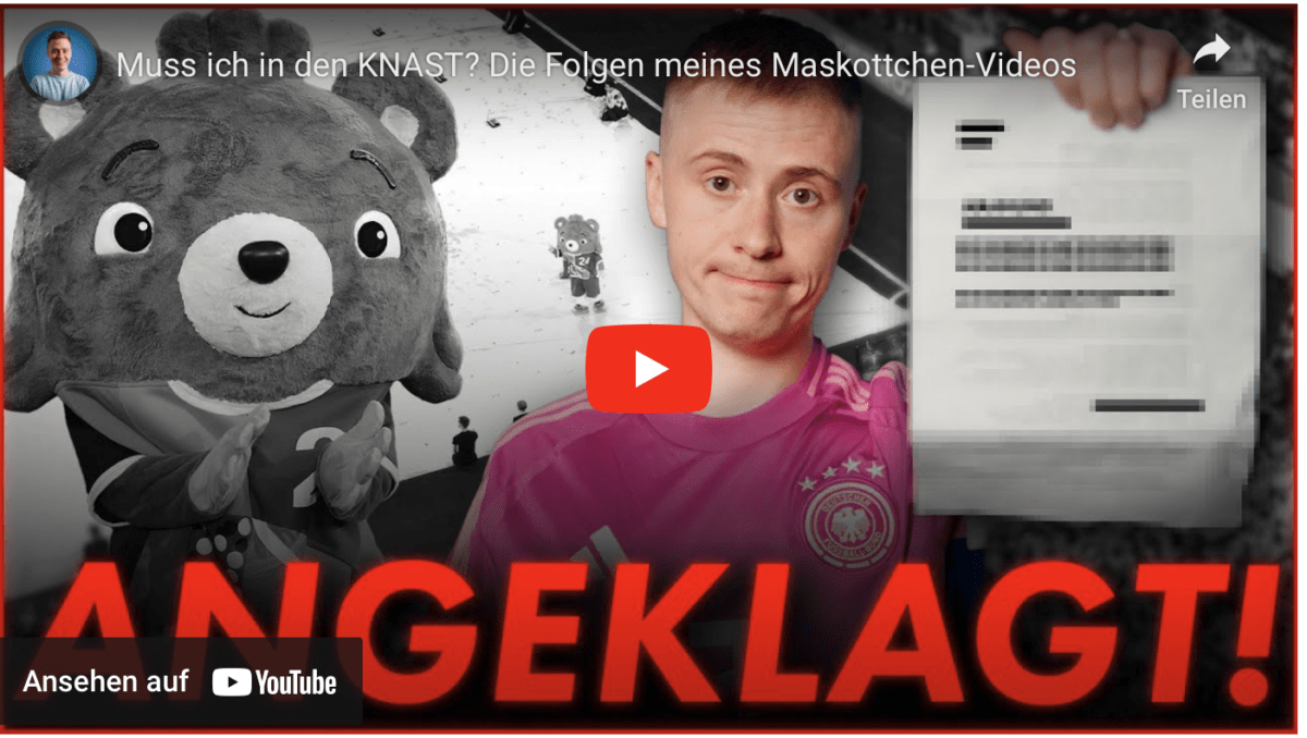 Muss ich in den KNAST? Die Folgen meines Maskottchen-Videos