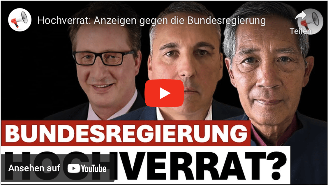 Hochverrat: Anzeigen gegen die Bundesregierung!