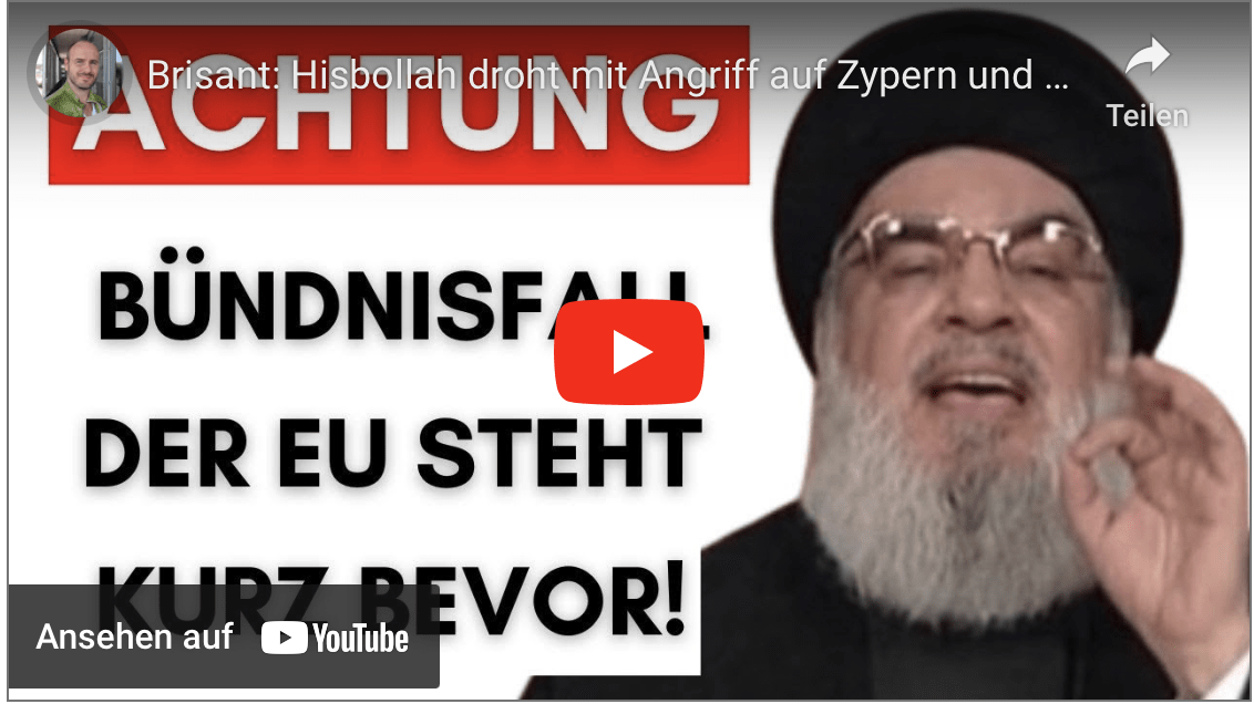 Brisant: Hisbollah droht mit Angriff auf Zypern und die EU!