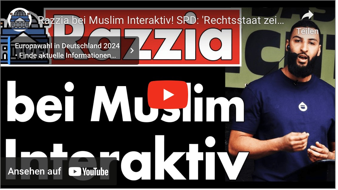 Razzia bei Muslim Interaktiv! SPD: ‚Rechtsstaat zeigt Härte‘ Allerdings keine Festnahme!