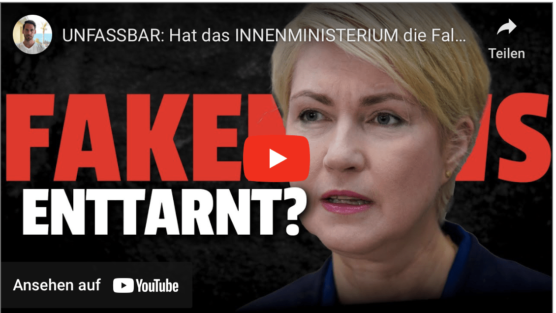 UNFASSBAR: Hat das INNENMINISTERIUM die Falschmeldung erzeugt?