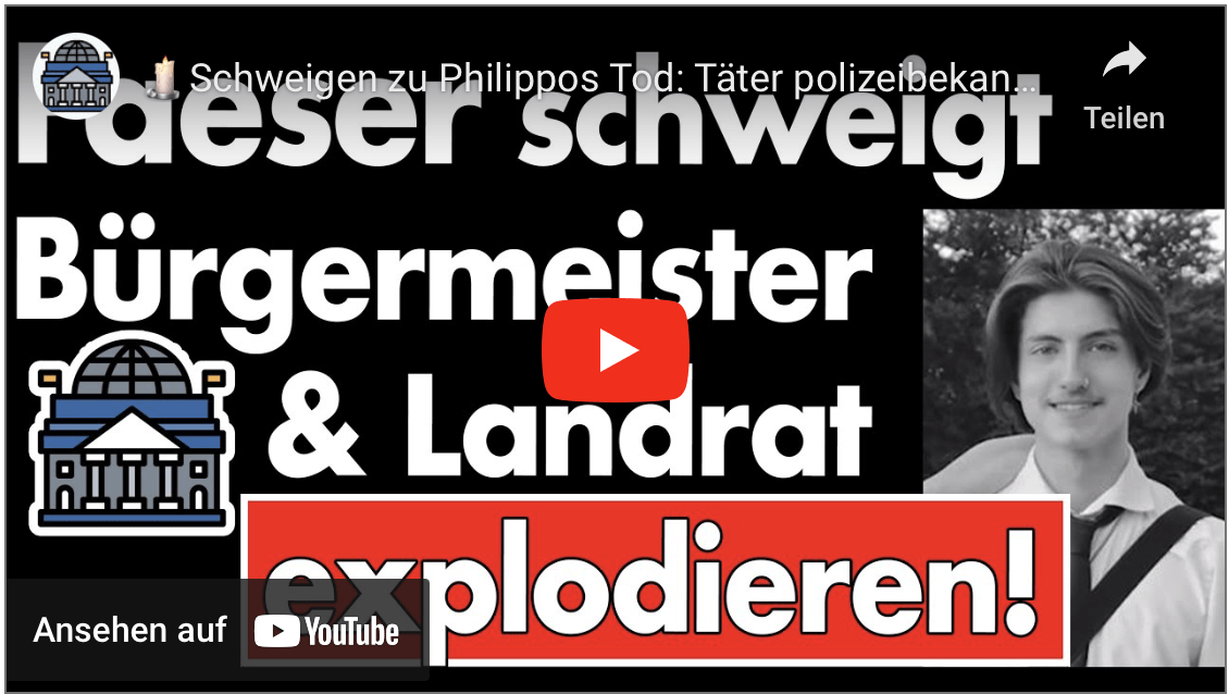 Schweigen zu Philippos Tod: Täter polizeibekannt & eingereist! Ali Dogan (SPD) gibt Berlin Schuld!