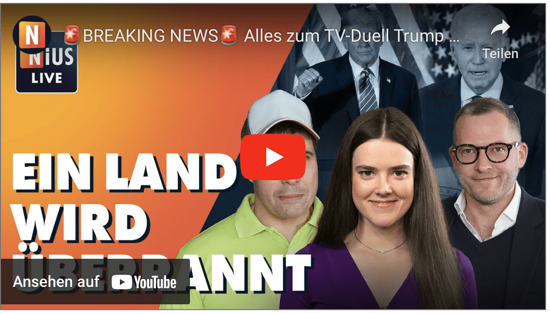 BREAKING NEWS Alles zum TV-Duell Trump vs. Biden | NIUS Live am 28. Juni 2024