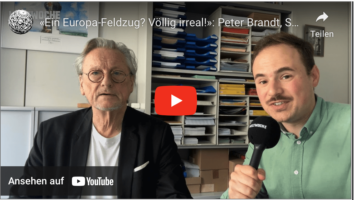 «Ein Europa-Feldzug? Völlig irreal!»: Peter Brandt, Sohn von Willy Brandt, über Putin und den Krieg!