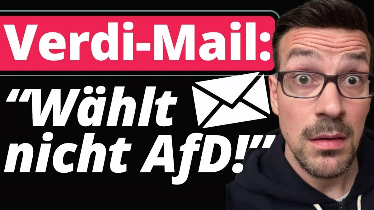 Wahleinflussnahme! Wütendes Verdi Mitglied schreibt mir!