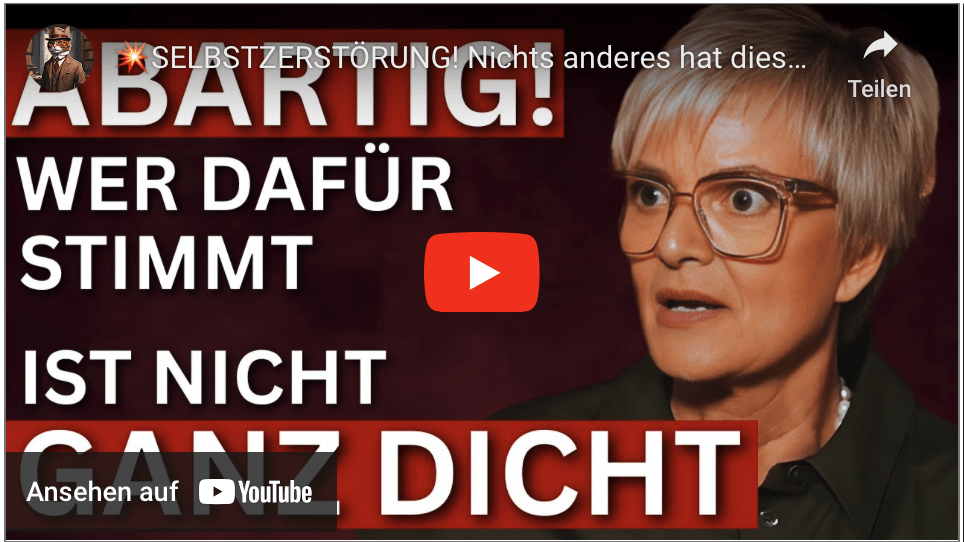 SELBSTZERSTÖRUNG! Nichts anderes hat diese Ampel im Sinn! Gloria von Thurn und Taxis rechnet ab!