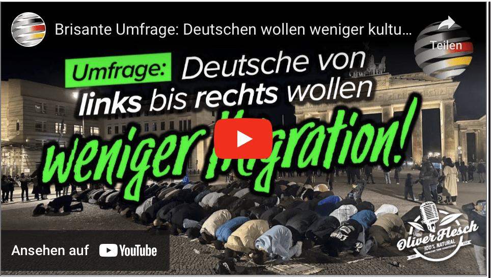 Brisante Umfrage: Deutschen wollen weniger kulturfremde Einwanderung!