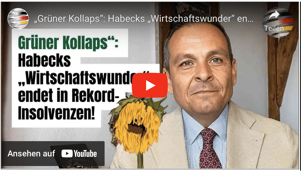 „Grüner Kollaps“: Habecks „Wirtschaftswunder“ endet in Rekord-Insolvenzen!