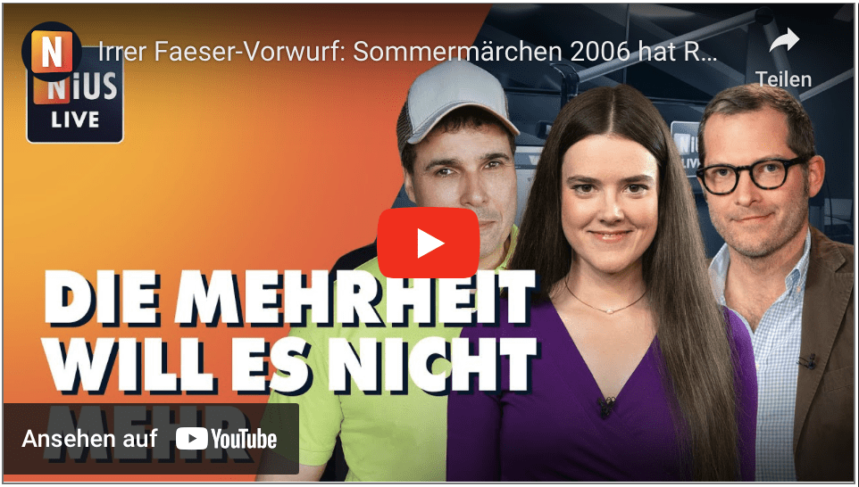 Irrer Faeser-Vorwurf: Sommermärchen 2006 hat Rechtsruck ausgelöst!