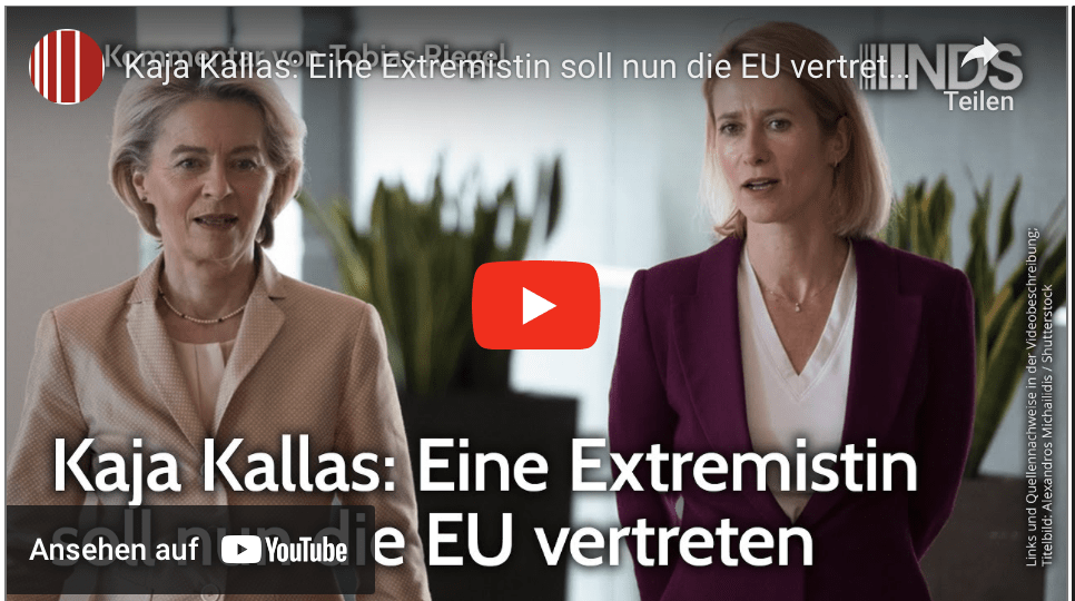 Kaja Kallas: Eine Extremistin soll nun die EU vertreten | Tobias Riegel | NDS-Podcast