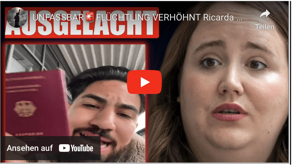UNFASSBAR FLÜCHTLING VERHÖHNT Ricarda Lang!