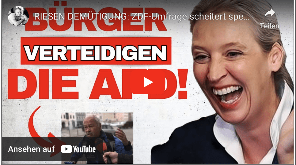 RIESEN DEMÜTIGUNG: ZDF-Umfrage scheitert spektakulär!