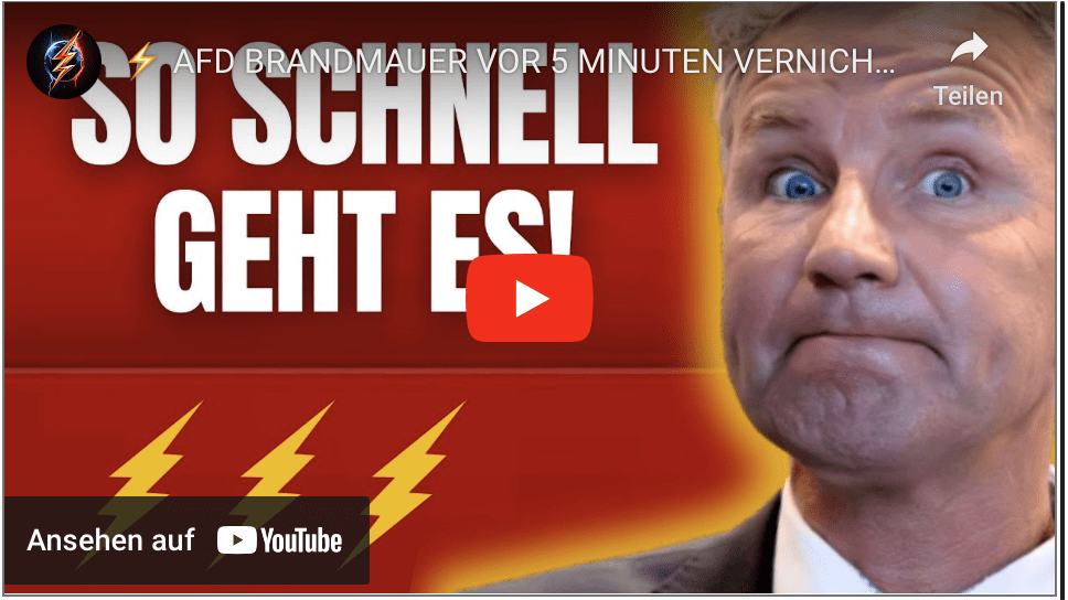 AFD BRANDMAUER VOR 5 MINUTEN VERNICHTET!