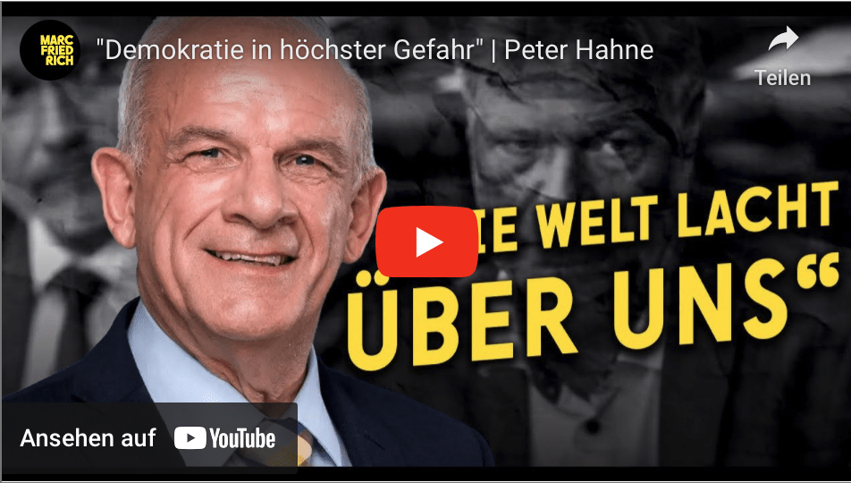 „Demokratie in höchster Gefahr“ | Peter Hahne