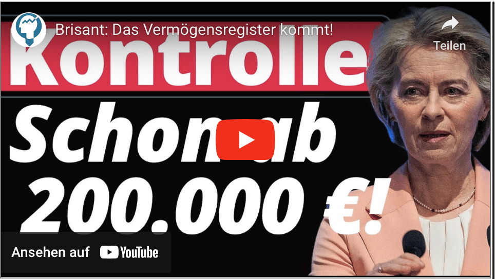 Brisant: Das Vermögensregister kommt!