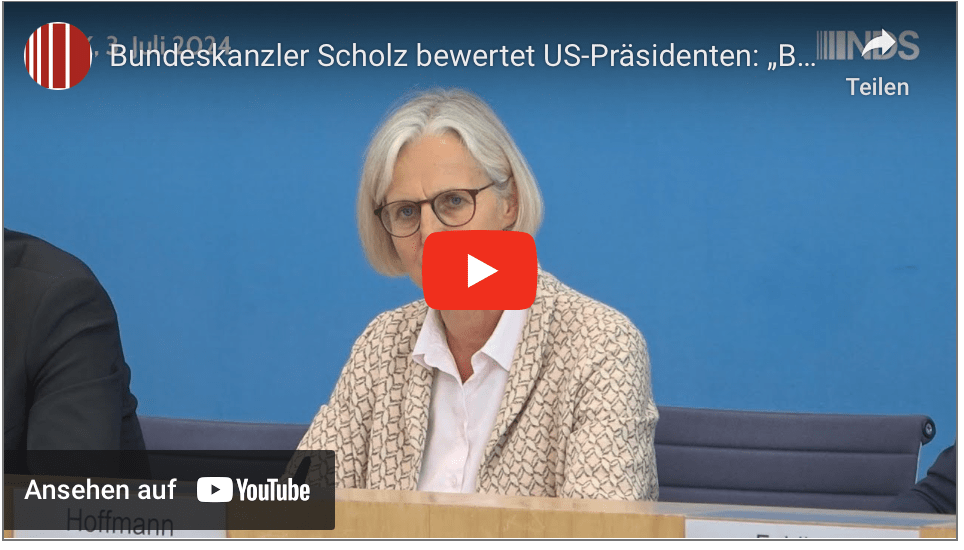 Vergesslicher Bundeskanzler Scholz bewertet US-Präsidenten: „Biden ist sehr klar und weiß genau, was er tut“