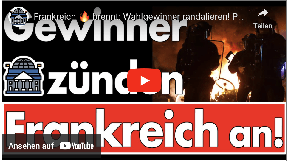 Frankreich  brennt: Wahlgewinner randalieren! Polizei greift durch! Linksradikale gewinnen Wahl