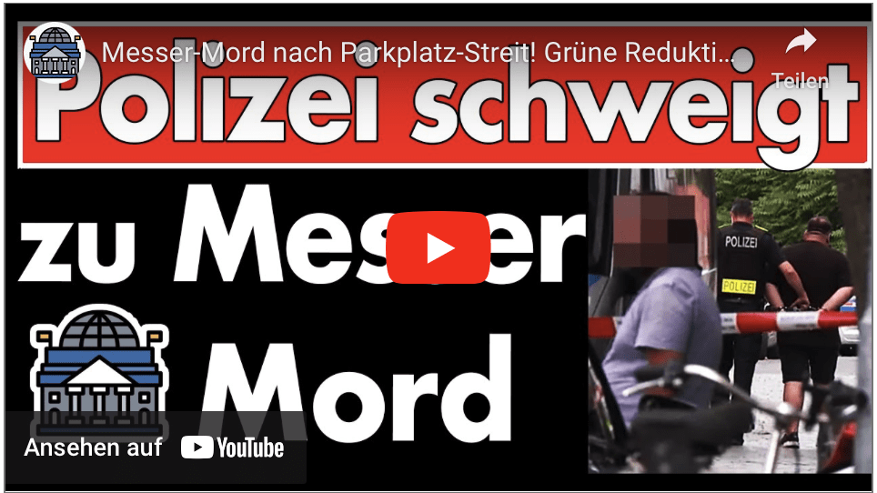 Messer-Mord nach Parkplatz-Streit! Grüne Reduktion von Stellplätzen führt zu Gewalt!