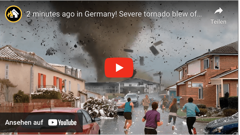 Vor 2 Minuten in Deutschland! Schwerer Tornado reißt Dächer von Gebäuden in Telgte ab