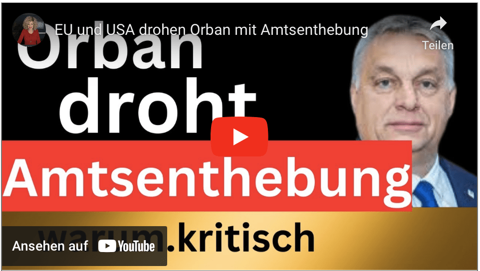 EU und USA drohen Orban mit Amtsenthebung