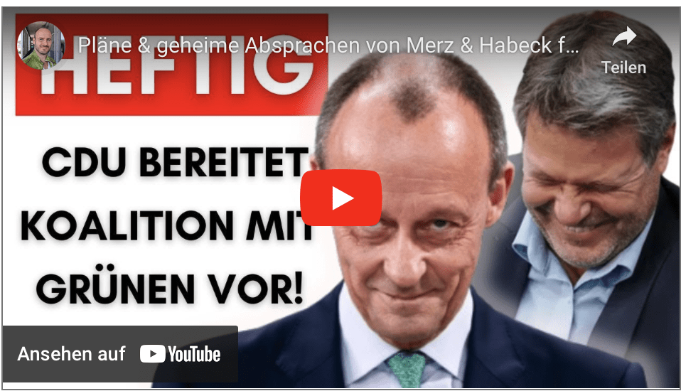 Pläne & geheime Absprachen von Merz & Habeck für 2025 durchgesickert!