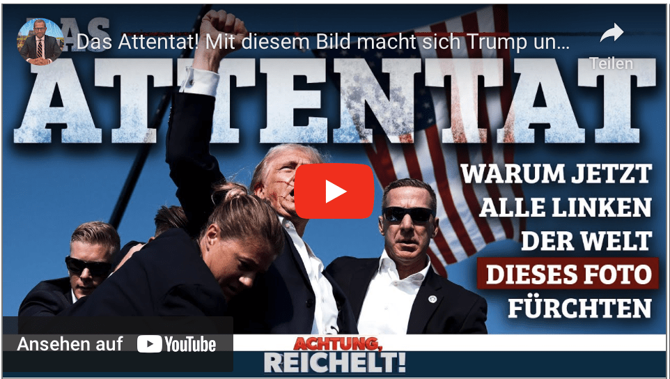 Das Attentat! Mit diesem Bild macht sich Trump unsterblich! | Achtung, Reichelt! vom 15.07.2024