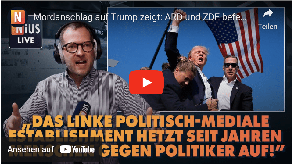 Mordanschlag auf Trump zeigt: ARD und ZDF befeuern politische Gewalt!