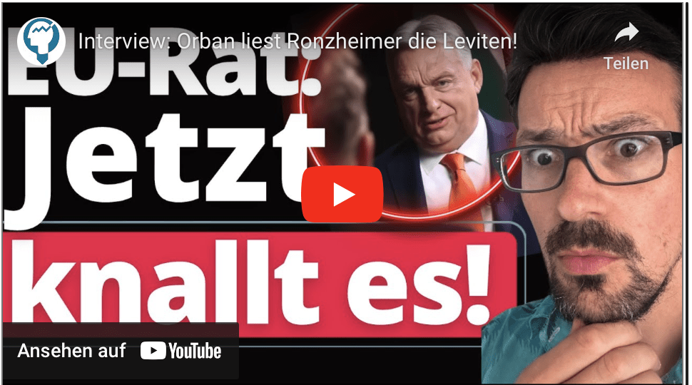 Interview: Orban liest Ronzheimer die Leviten!
