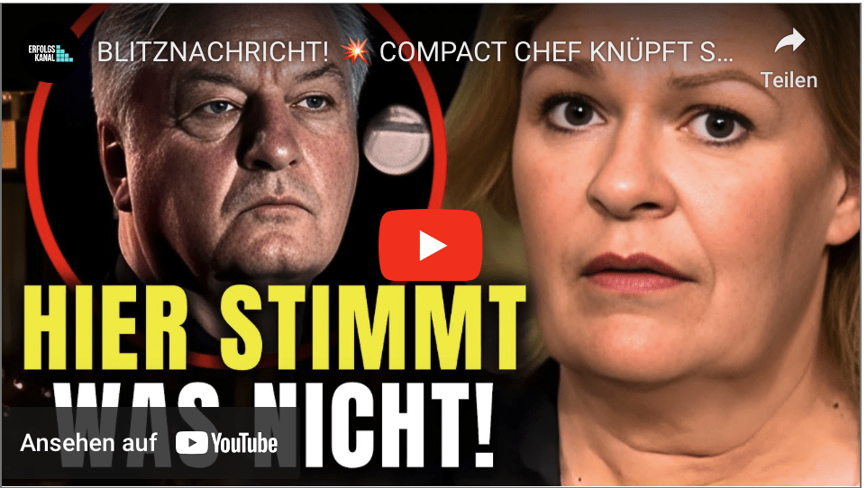 BLITZNACHRICHT!  COMPACT CHEF KNÜPFT SICH FAESER VOR!  DIESES VERBOT VERÄNDERT GERADE ALLES!