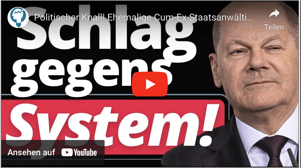 Politischer Knall! Ehemalige Cum-Ex Staatsanwältin verklagt Ampel!