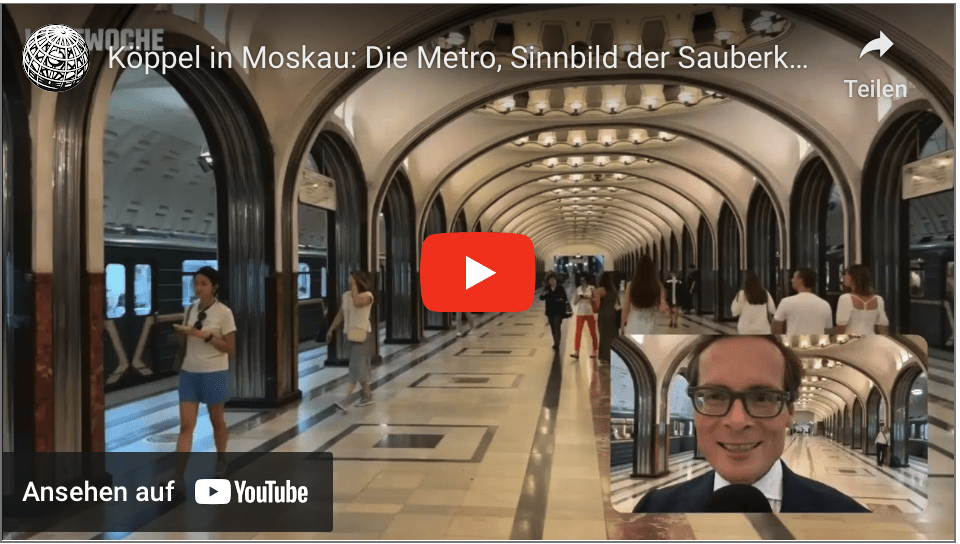 Köppel in Moskau: Die Metro, Sinnbild der Sauberkeit von Russlands Hauptstadt!