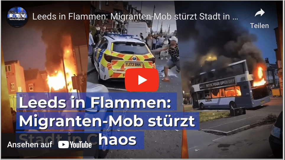 Leeds in Flammen: Migranten-Mob stürzt Stadt in Chaos!