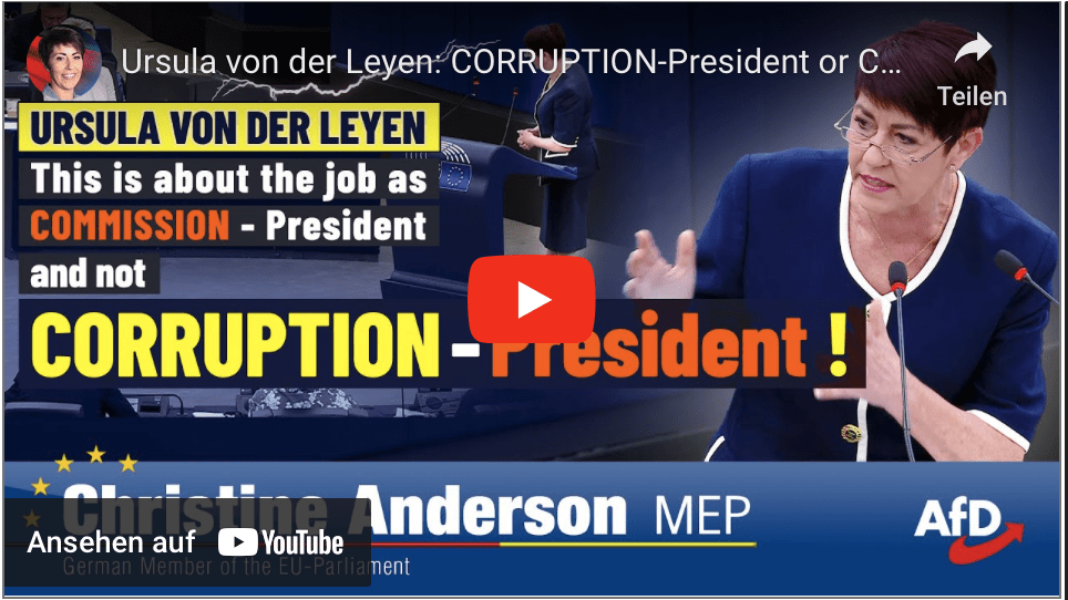 Ursula von der Leyen: CORRUPTION-President or Commission-President?