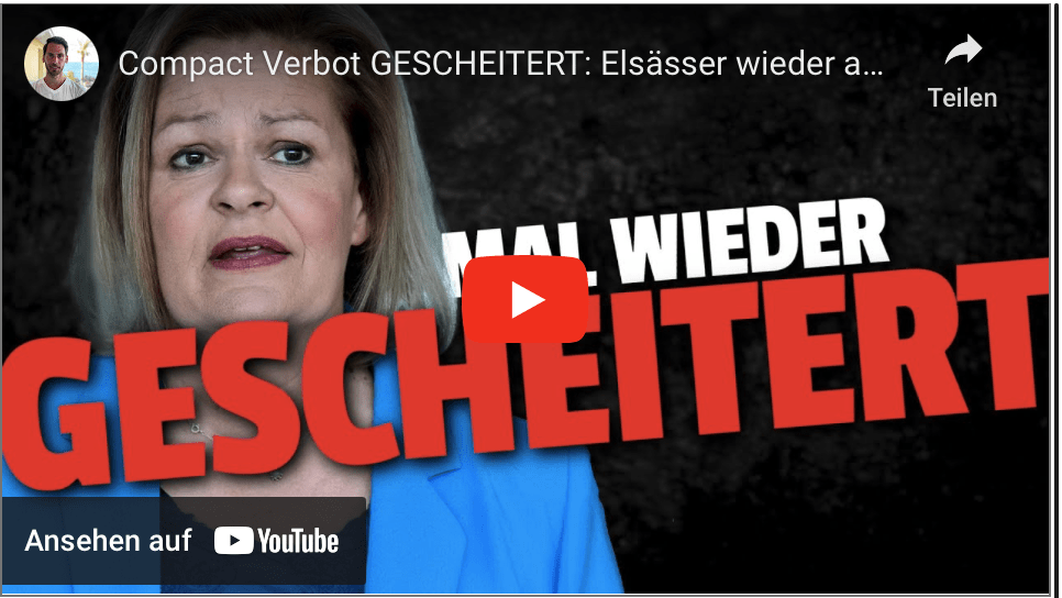 Compact Verbot GESCHEITERT: Elsässer wieder auf Sendung
