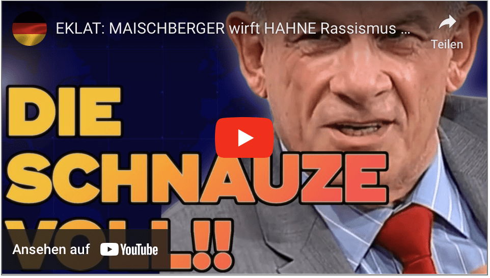 EKLAT: MAISCHBERGER wirft HAHNE Rassismus vor! DARAUFHIN Platzt HAHNE der Kragen!! #ampelmussweg