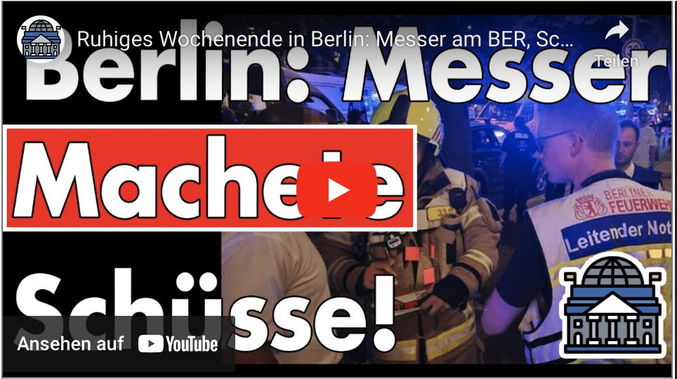 Ruhiges Wochenende in Berlin: Messer am BER, Schüsse in Wedding, Machete in Tempelhof – Berlin eben!