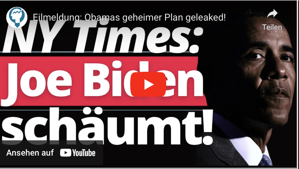Eilmeldung: Obamas geheimer Plan geleaked!