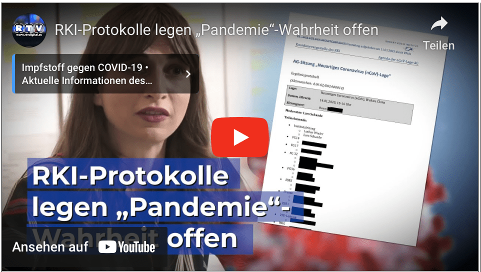 RKI-Protokolle legen „Pandemie“-Wahrheit offen!