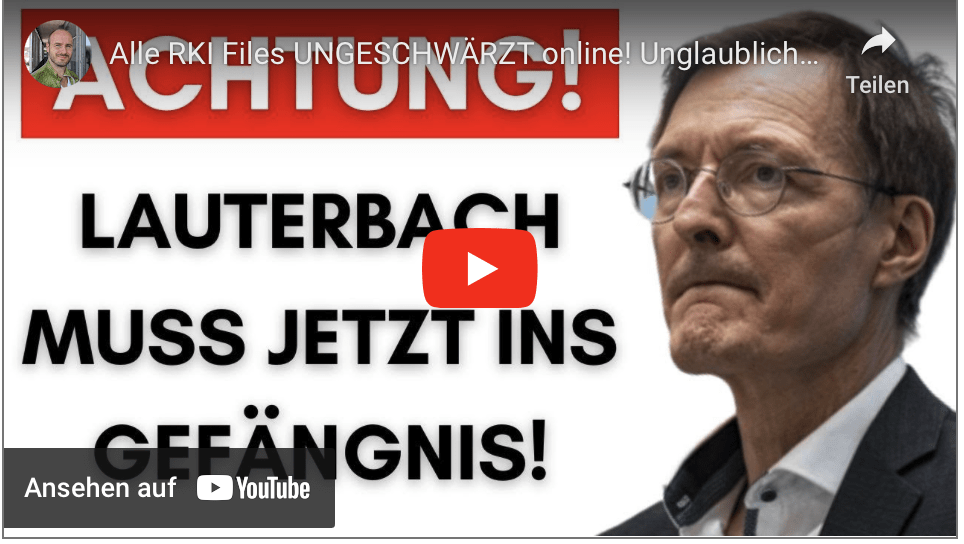 Alle RKI Files UNGESCHWÄRZT online! Unglaubliche Lügen fliegen auf!