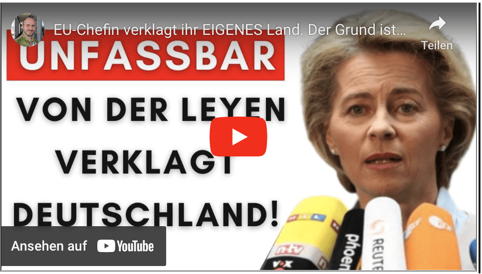 EU-Chefin verklagt ihr EIGENES Land. Der Grund ist spektakulär!
