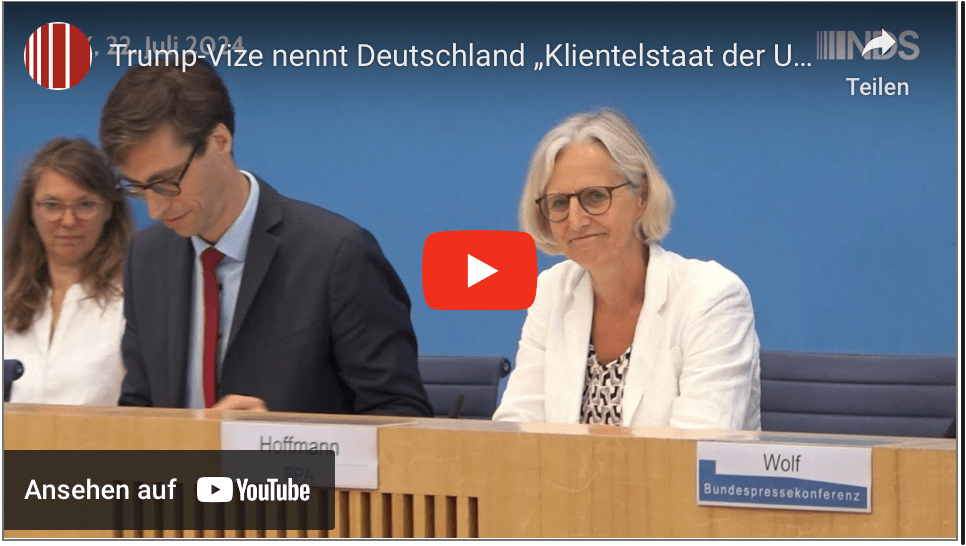 Trump-Vize nennt Deutschland „Klientelstaat der USA“ – Teilt Bundesregierung diese Einschätzung?